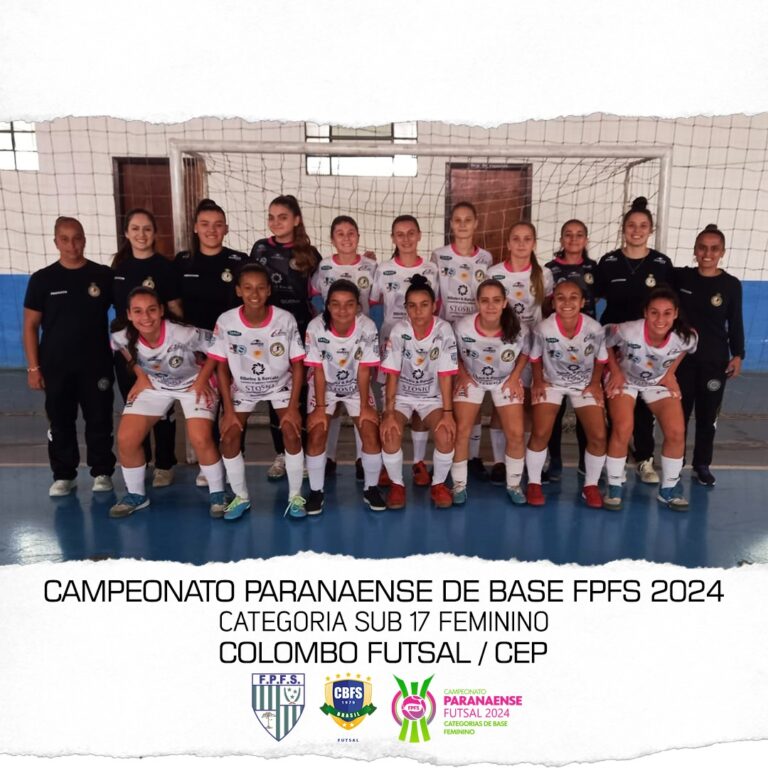 Colombo lidera o Campeonato Paranaense de Futsal Feminino Sub 17 com aproveitamento de 100% e saldo de 34 gols Colombo lidera o Campeonato Paranaense de Futsal Feminino Sub 17 com aproveitamento de 100% e saldo de 34 gols