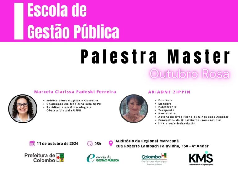 Outubro Rosa em Colombo: Conhecimento que Protege e Cuidado que Faz Viver Outubro Rosa em Colombo: Conhecimento que Protege e Cuidado que Faz Viver