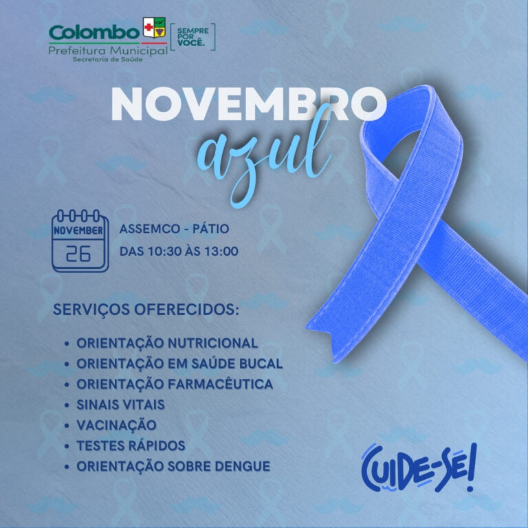 Novembro Azul: Prefeitura promove ação para incentivar a saúde do homem Novembro Azul: Prefeitura promove ação para incentivar a saúde do homem