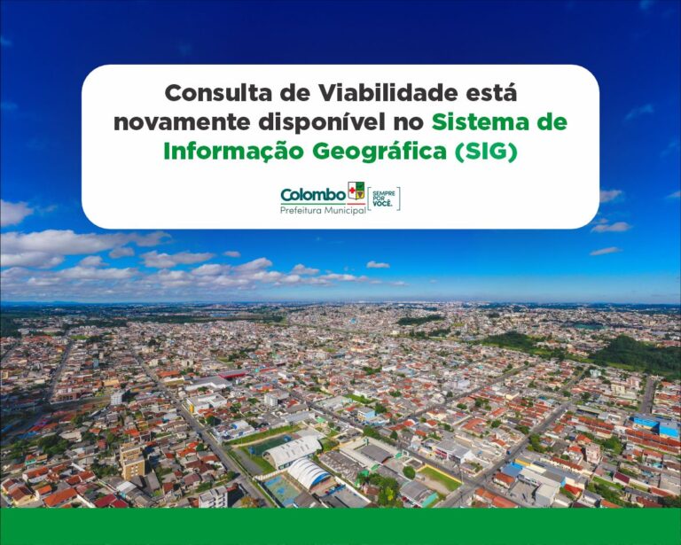 Consulta de Viabilidade está novamente disponível no Sistema de Informação Geográfica (SIG)