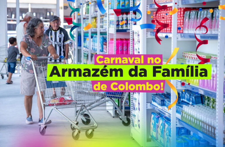 Vem aí o Carnaval no Armazém da Família de Colombo! Vem aí o Carnaval no Armazém da Família de Colombo!