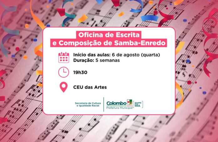 colombo-no-ritmo:-oficina-de-samba-enredo-acontece-no-ceu-das-artes-em-agosto